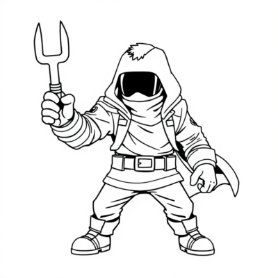 Coloring Book: Brawl Stars – Leon in Stealth Mode