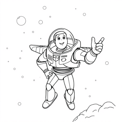 Coloring Book: Buzz Astral in Space
