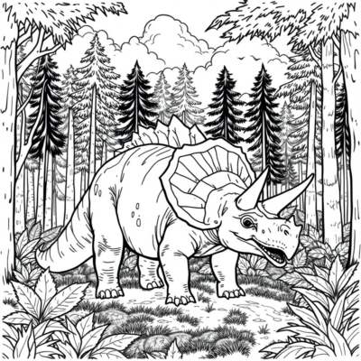 Dinosaurs – Triceratops in the Prehistoric Forest