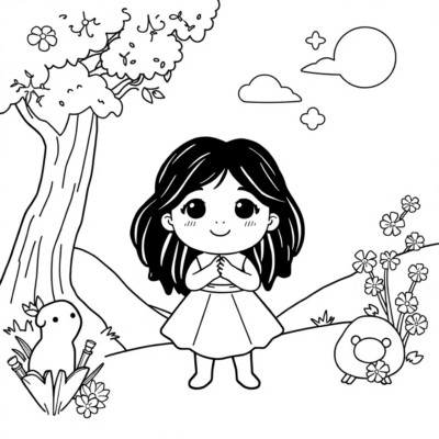 Coloring Book: For Children Aged 4-5 – Tales of Magical Lands