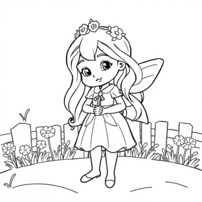 Coloring Book: For Children Aged 4-5 – Coloring Book with a Fairy Tale Character