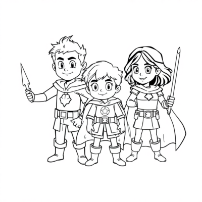Coloring Book: For Older Children – Episode of the Hero Series