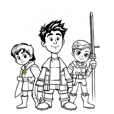 Coloring Book: For Older Kids – Movie Character Puzzles