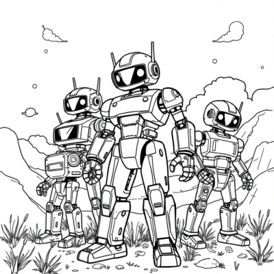 Coloring Book: For Older Children – Robots of the Future