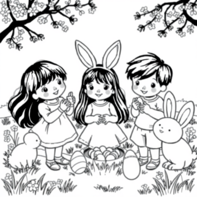 Easter Celebration Coloring Book