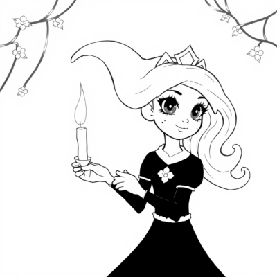 Coloring Book: Encanto – Mirabel with the Magical Candle