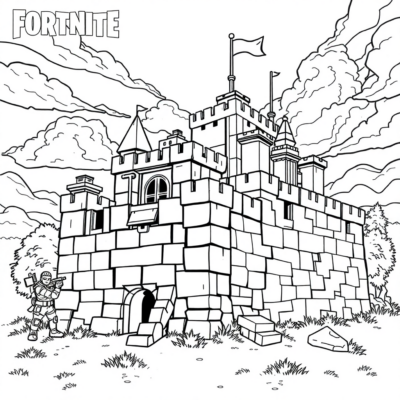 Coloring Book: Fortnite – Fortress Building Under Fire