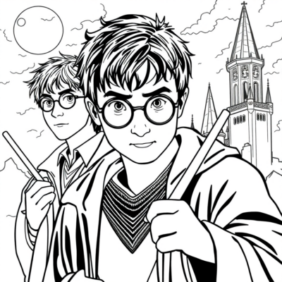 Wizarding World Coloring Fun for Kids