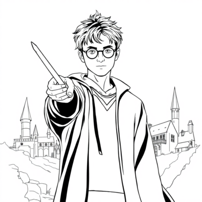 Wizarding Wonders: Magic School Coloring Book