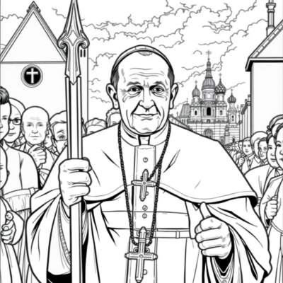 Coloring Book: John Paul II – John Paul II on a Pilgrimage to Poland