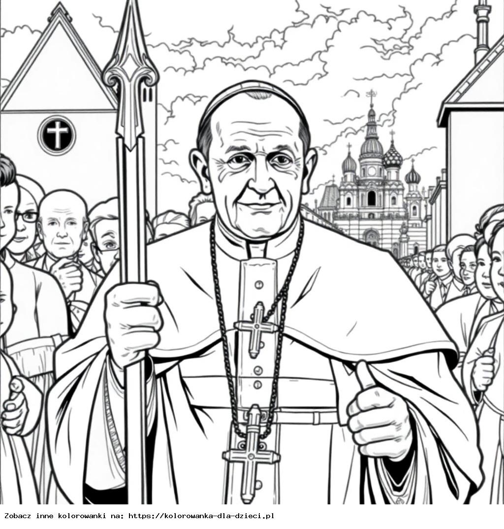 Coloring Book: John Paul II – John Paul II on a Pilgrimage to Poland