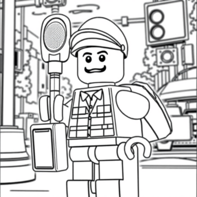 Coloring Book: LEGO Traffic Controller