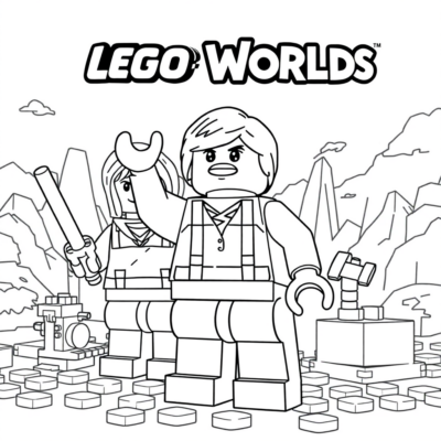 Coloring Book: Lego Worlds – Creative Mode Game