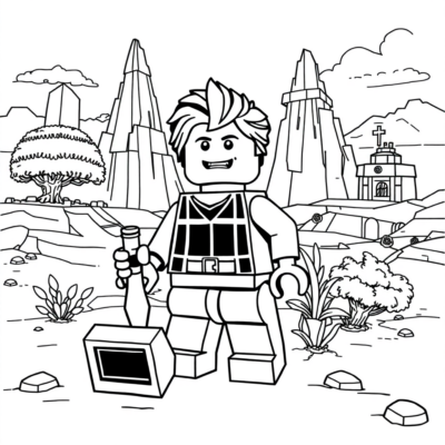 Coloring Book: Lego Worlds – Free Exploration Mode Game