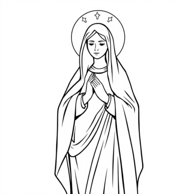 Coloring Book: Mary – Our Lady of Fatima