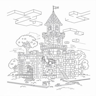 Minecraft – Building a Stone Castle