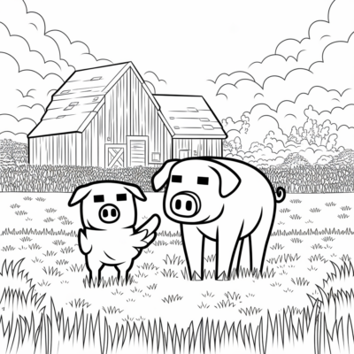 Minecraft – Farm Animals: Pigs and Chickens