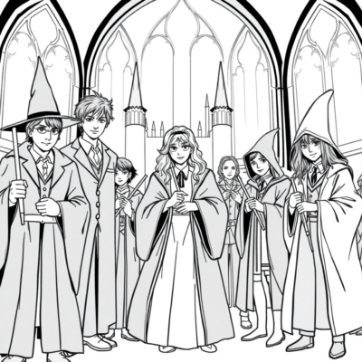 Coloring Book: Ministry of Magic with Aurors