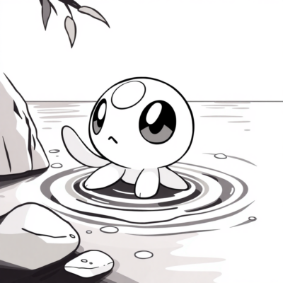 Coloring Book: POKEMON – Sobble Hides in Water