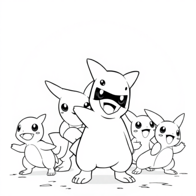 Coloring Book: POKEMON – Team Rocket is Planning an Ambush