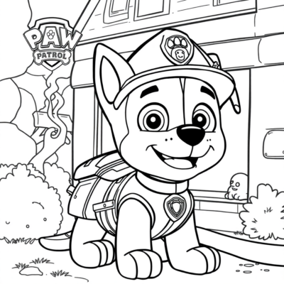 Coloring Book: PAW PATROL: Marshall Extinguishes the Fire