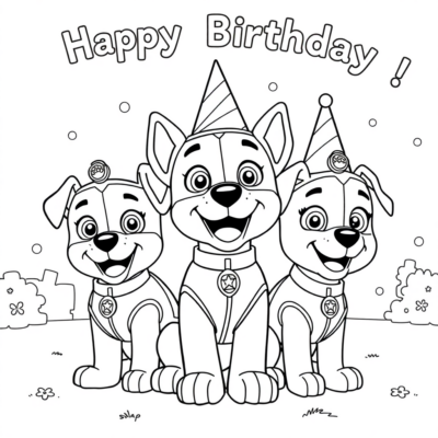 Coloring Book: PAW PATROL: Puppies Celebrate a Birthday