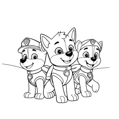 Coloring Book: PAW PATROL: Pups on a Winter Mission