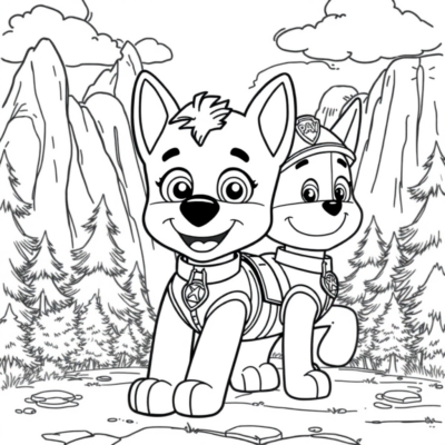 Coloring Book: PAW PATROL: The Mysterious Map