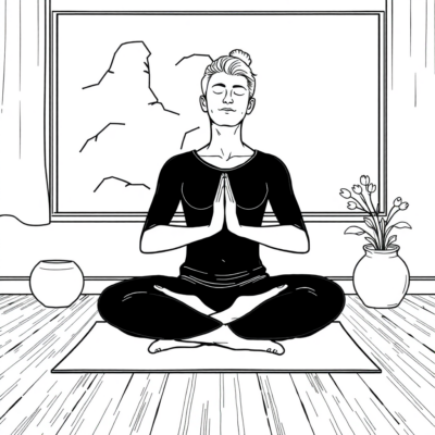 Coloring Book: Relaxation – Meditation in a Quiet Room
