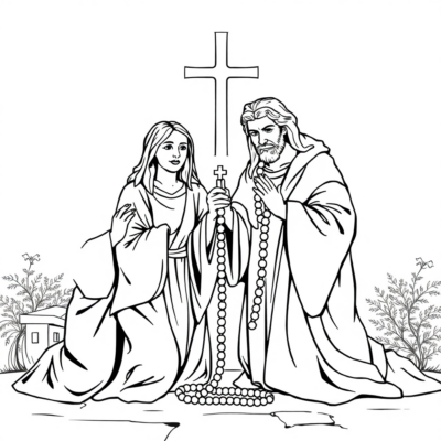 Coloring Book: Religion – Common Rosary Prayer