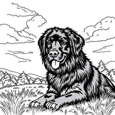 Coloring Book: Sirius Black as a Dog