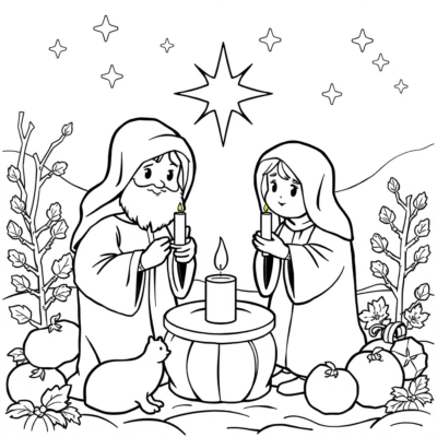 Advent Coloring Book: Advent Coloring Pages for Kids