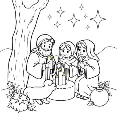 Advent Coloring Book: Advent Coloring Pages for Children