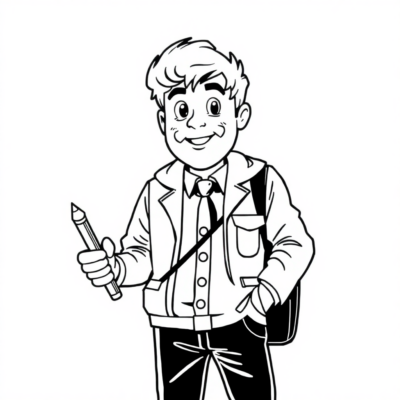 Mr. Kleks Academy Coloring Book