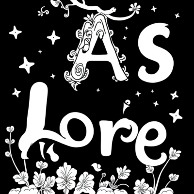 Lore Alphabet Coloring Book