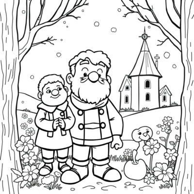 Coloring Book: Andrzejki Coloring Pages for Kids