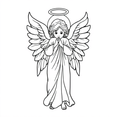 Angel Coloring Book