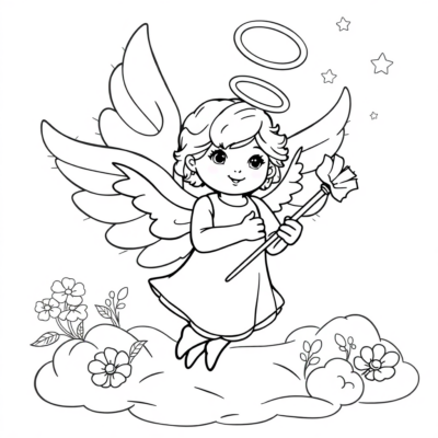 Coloring Book: Angel Coloring Book for Kids
