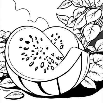 Watermelon Coloring Book