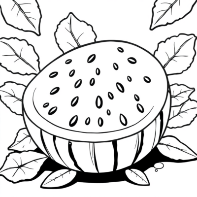 Watermelon Coloring Pages