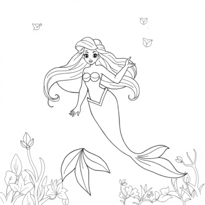 Ariel’s Undersea Coloring Adventure