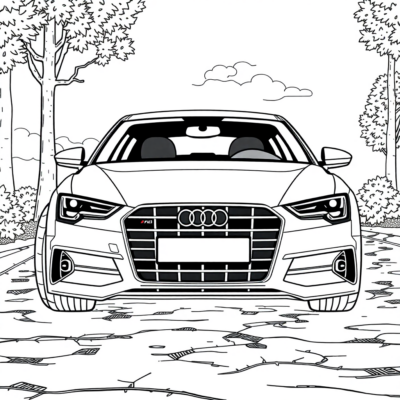 Audi Adventure Coloring Book for Kids