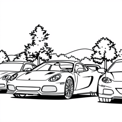 Trucks & Cars Coloring Adventures