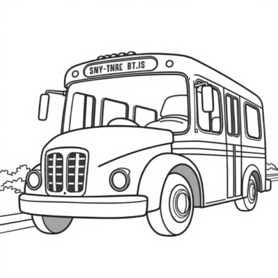 Bus Coloring Book