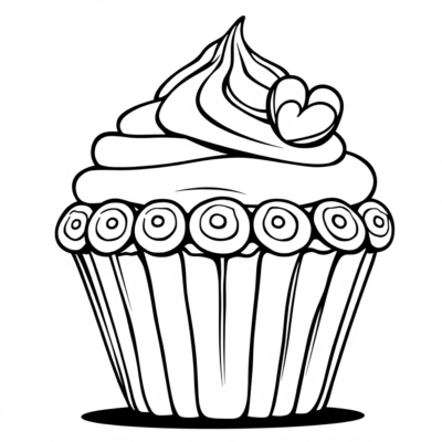 Cupcake Coloring Book