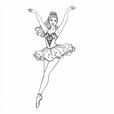 Ballerina Coloring Book