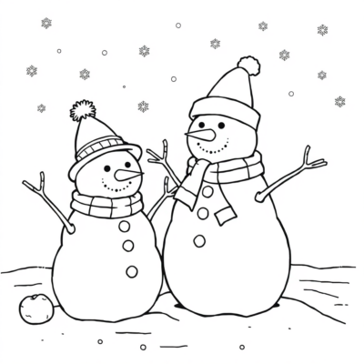 Snowman Coloring Pages