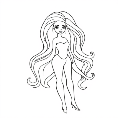 Barbie Coloring Pages to Print