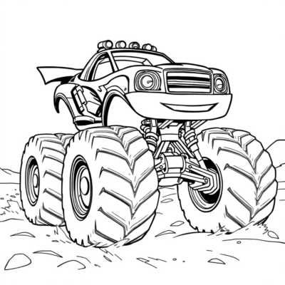 Blaze and the Mega Machines Coloring Book