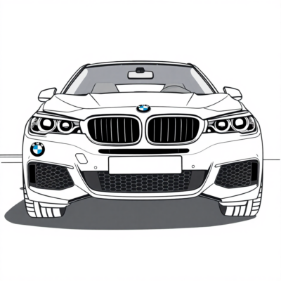 Cool Cars: BMW Fun Coloring Book for Kids